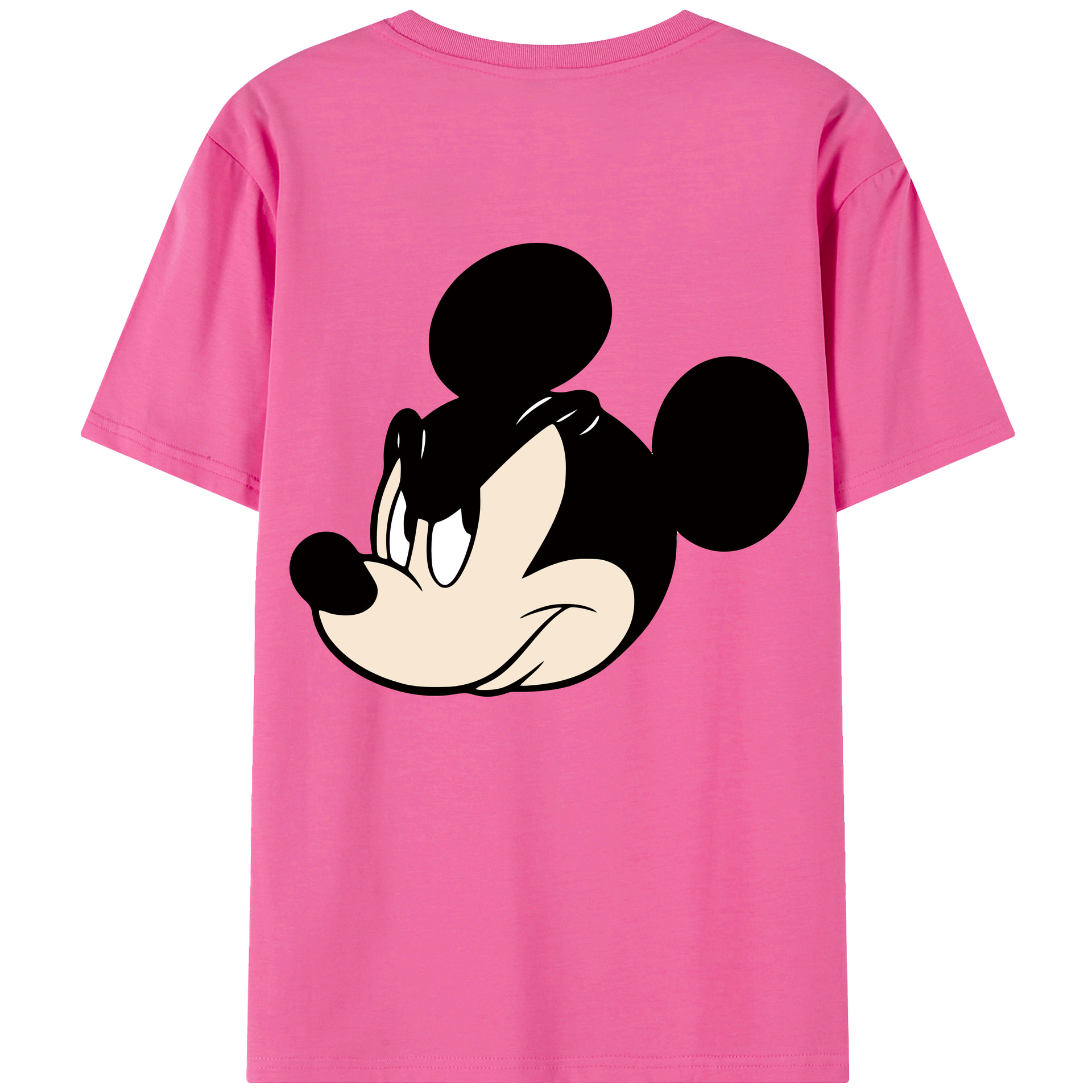 （画像用） ミッキーマウス Mickey Mouse レディース半袖Tシャツ(バックプリント)